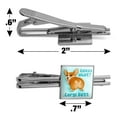 thumbnail image 3 of Guess What Corgi Butt Funny Joke Square Tie Bar Clip Clasp Tack- Silver or Gold, 3 of 5