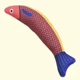 thumbnail image 1 of Juguetes para gatos, pez Saury, sonido arrugado, juguetes de peluche, juguete interactivo para gatos, Kicker, molienda de dientes, gato, gatito, hierba gatera, juguetes,Rojo, 1 of 7