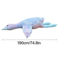 thumbnail image 2 of Bright Colorful Giant Goose Plush Toy - Soft Huggable Stuffed Animal for Adults, Easter Decor, Cozy Long Body Pillow for Napping, Durable Home Decor Accent, Ideal Gift for All Occasions, 79in, Blue, 2 of 5