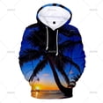 thumbnail image 3 of Sudadera con capucha de árbol de playa, molino de viento, vacaciones, 3D, para hombre, informal, de manga larga, para otoño, ropa de calle de gran tamaño, 3 of 5