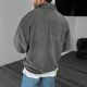 thumbnail image 4 of Blusa y camisa de manga larga con cuello alto para hombre, informal, a la moda, lisa, con cuello alto, sudadera de manga larga, blusa de poliéster para hombre, 4 of 7