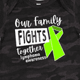 thumbnail image 4 of Inktastic Our Family Fights Together Lymphoma Awareness Lime Ribbon Boys or Girls Baby Bodysuit, 4 of 5