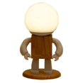 thumbnail image 1 of Table Lamp Wooden Robot Child Boy Birthday Gift, 1 of 1