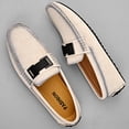 thumbnail image 4 of Big Size Men's Casual Loafers Slip On Leather Shoes Lightweight Driving Shoes Moccasins Classic Penny Loafer Flats Boat Shoes, 4 of 10