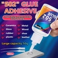 thumbnail image 4 of 1pc 502 Instant Quick Dry Super Glue, Cyanoacrylate Strong Adhesive, Fast Bond Liquid Glue for Rubber, Metal, Faux Leather and Office Daily Supplies, 4 of 8