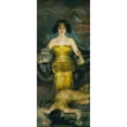 thumbnail image 2 of Alice Pike Barney 10x18 Gold Ornate Wood Frame and Double Matted Museum Art Print Titled - Babylon (1904), 2 of 4