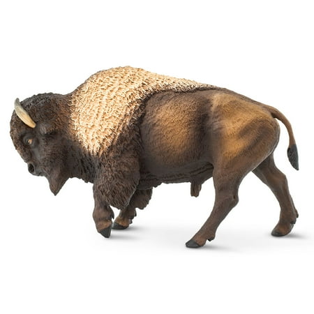 safari 100152 north american wildlife bison minature