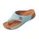 thumbnail image 1 of Casual Sandalias de Cuña de las Mujeres Metal Recortado Perforado Flip Flop Mules, Sandalias de las Mujeres Cómodas Tamaño Plus Primavera Verano Respirable, 1 of 9