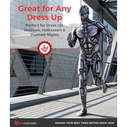 Morphsuits Android Morphsuit Kids Halloween Costume For Unisex Silver Medium