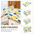 thumbnail image 3 of Iauyy Large Storage Box with Lid - Foldable Home Storage Bins for Clothes Toy Holiday Decor, Sun (42*32*30cm), 3 of 6