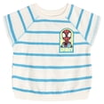 thumbnail image 2 of Marvel Spidey and His Amazing Friends Little Boys' 2-Piece T-Shirt and Shorts Set Spidey Ivory Blue, 2 of 6