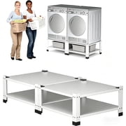 Washer Dryer Laundry Pedestal, Universal Stand with Storage Shelf, 660 LBS Capacity, 28.3"x28.3"x14"