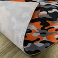 thumbnail image 5 of Ambesonne Camo Place Mats Set of 4, Modern Design, Standard Size, Orange Grey Black, 5 of 6