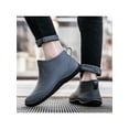 thumbnail image 4 of Crocowalk Women's Fashion Lightweight Safty Rain Boots Waterproof Flat Bootie Kitchen Low Top Work Shoes, 4 of 7