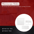 thumbnail image 3 of 2 in 1 White 24 Pieces Microscope Slides Staining Rack Dish Set, 3 of 5