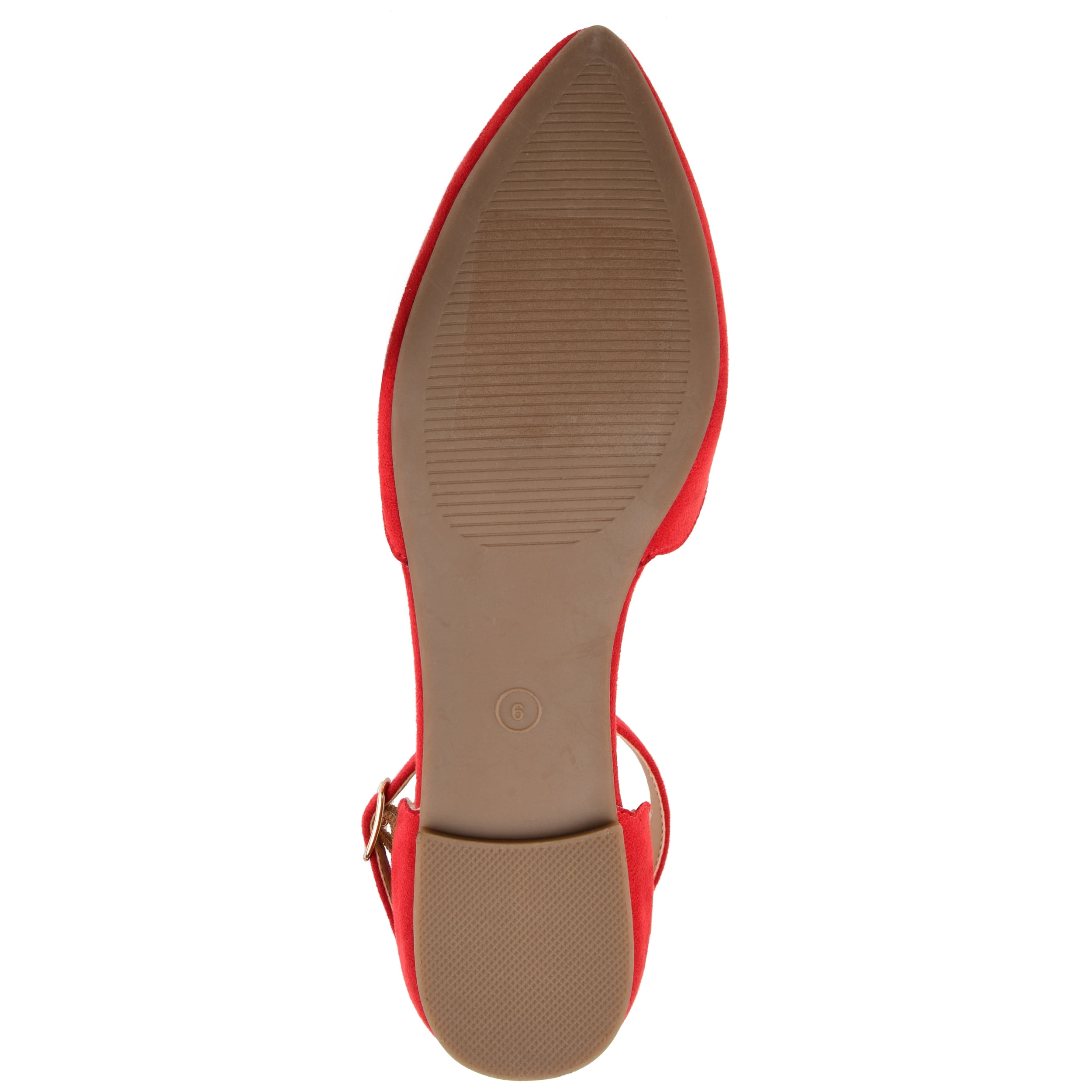 Journee Womens Lana Buckle Pointed Toe Ballet Flats, Widths Available
