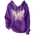 thumbnail image 4 of Purple Hoodies for Women Kind Mind Wear Breast Cancer Tee In We Wear Sweatshirt Fall Tops for Women 2025, 4 of 4