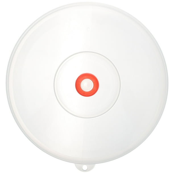 Cubierta de plástico a prueba de aceite para horno microondas, para platos de refrigerador, tapa fresca, sello de calefacción, blanco y naranja