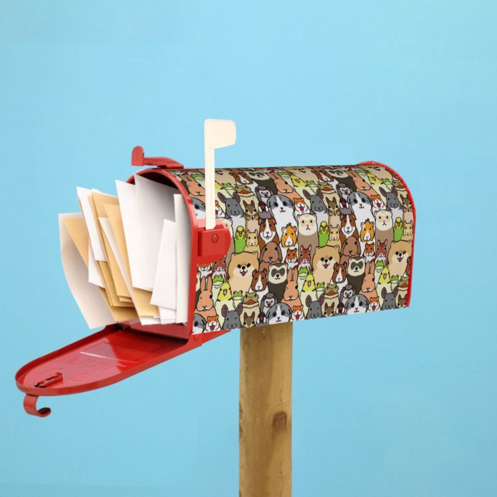 Kdxio Magnetic Mailbox Cover 21x18 in Mailbox Cover Outdoor Decoration Holiday Mailbox Covers for Home Garden Yard-21x18 in
