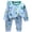 Blue, variant on Yammkia Little Girls Sleepwear Pajamas for Girls Winter Long Sleeve Sleepwear Kids Soft Cute Snug Fit Pjs Sets Green Size,12-18 Months