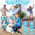 thumbnail image 7 of Carsky Kids Rock Drum Kit for Toddlers, Upgraded Induction Light Jazz Drum Set w/ Stool, Educational Music Beginner Instrument Toy for Boys & Girls Age 3 4 5 6, 7 of 7