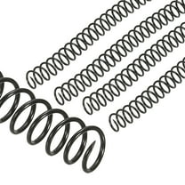 Uxcell 13mm(1/2") Plastic Spiral Binding Coils, 100 Pcs Binding Spirals 105 Sheet Capacity 3:1 Pitch Binding Spirals for Binding Paper Sheets, Black