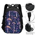 thumbnail image 3 of Honeii Floral Hippie Mushrooms for Travel Laptop Backpack, Business Laptops Backpack with USB Charging Port, College High School Computer Bag for Men Women, 3 of 7