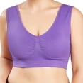 thumbnail image 2 of Fashion Sexy Woman Bra With Chest Pad Seamless Underwear Women'S Big Chest No Steel Ring Droop Large Size Beauty Back Bra Vest, 2 of 3