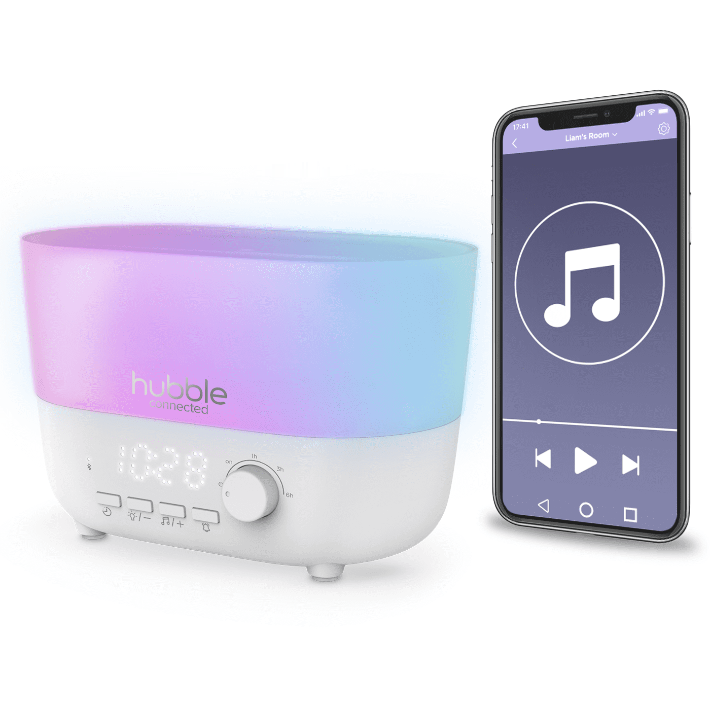 Hubble 5in1 Humidifier with Aroma Diffuser Speaker Night Light and