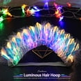 thumbnail image 2 of MODANU Light Up Laser Headbands LED Glowing Headpiece Flashing Crown Luminous Hair Hoop Tiara Headwear New Year Nightclub Birthday Cosplay Party Hair Accessories for Women and Girls, 2 of 7