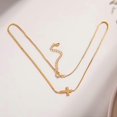 thumbnail image 4 of Cross Necklace for Women Cross Pendant Necklace Delicate Christian Jewelry Minimalist Faith Easter Basket Gifts, 4 of 4