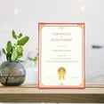 thumbnail image 2 of SKISUNO 1 Sheet Certificate Paper Set For Certificates In Red Color, 2 of 8