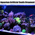 thumbnail image 5 of Aquarium Artificial Snails Ornament Glowing Simulation Animal Decoration with Suction Cup Green, 5 of 6