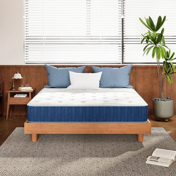 TechForma Queen Hybrid Mattress, Zoned Pocket Springs & High-Density Foam, Medium Support, Breathable and Flame-Retardant Fabric, Ideal for Couples, Seniors & Combination Sleepers