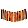 thumbnail image 3 of PSVFUJZ Multicolor Ribbon Garland , Fabric Banner Hanging Decor, DIY Assembled Fall Tassel Streamer for Halloween Thanksgiving Autumn Fireplace Porch Home Party Decoration(Multicolor2), 3 of 9