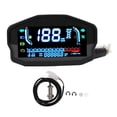 thumbnail image 2 of Motorcycle Digital Speedometer, Motorcycle Digital Dash Panel DC8 to 12V Speedometer Odometer Tachometer RPM Gauge Replacement for  1 2 4 Cylinders, 2 of 7