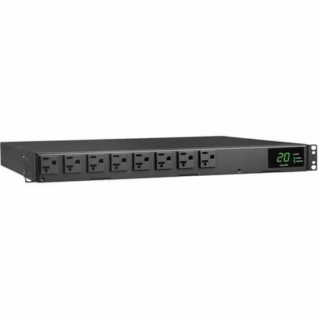 Tripp Lite by Eaton PDU 1.92kW 120V Single-Phase ATS/Local Metered PDU, 16 5-15/20R Outlets Dual L5-20P/5-20P Inputs 12 ft. Cords 1U TAA