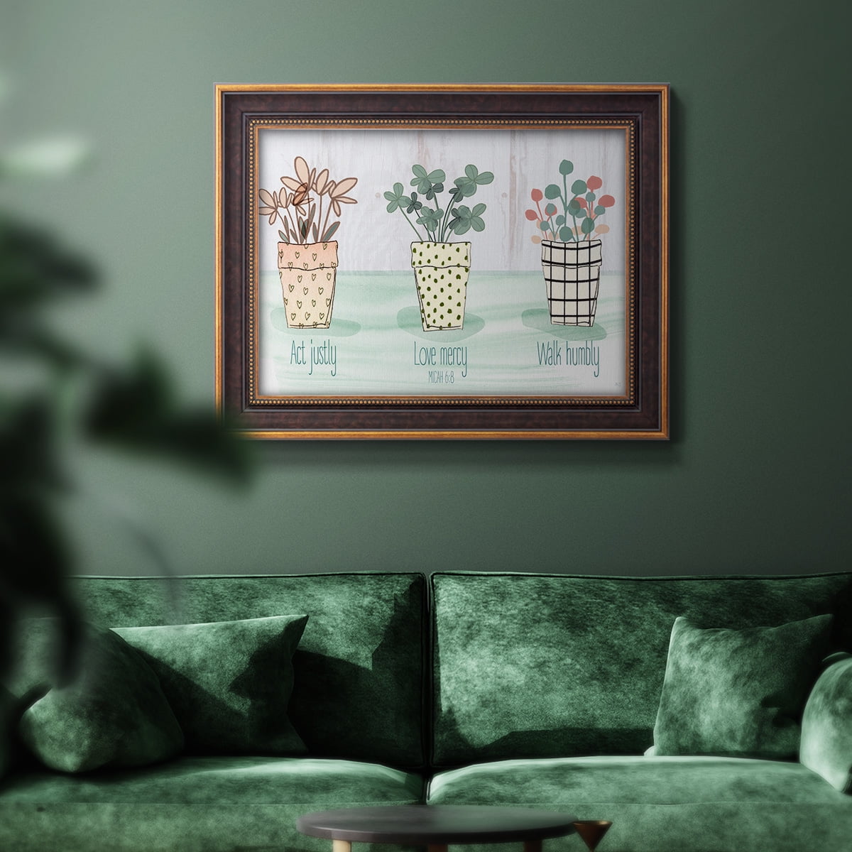 Act Justly Premium Framed Canvas- Ready to Hang