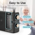 thumbnail image 4 of Radio AM/FM portátil PRUNUS J-03 con altavoz grande, 4 of 6