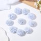thumbnail image 1 of 10 piezas de flores artificiales de crisantemo azul de 40 x 30 mm, adornos de flores, ramo de bolas para bodas, fiestas, decoración del hogar y la oficina., 1 of 3