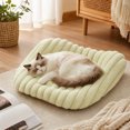 thumbnail image 6 of Short Pile Striped Pet Mat 48cm All Seasons for Cats and Dogs, Soft Resilient Padding Non Slip Grip Base, Comfortable Cushion for Sofa Bed Floor Daily Rest Gift, 6 of 7