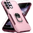 thumbnail image 1 of KOMI Compatible with Samsung Galaxy A16 5G Case with Screen Protector+Camera Lens Protector,Heavy Duty Full Body Phone Cover Built in Ring Holder Kickstand, 2025 Cute Pink, 1 of 5
