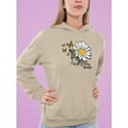 thumbnail image 2 of Stay Wild Big Daisy Hoodie Women -Image by Shutterstock, Female 3X-Large, 2 of 4
