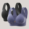 thumbnail image 2 of PEZHADA Two Piece Sets For Women Womans Embroidered Glossy Comfortable Breathable Bra Underwear No Rims Two Piece Set Womens Two Piece Sets, 2 of 9