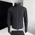 thumbnail image 7 of JTSRKL Lightweight Hooded Rash Guard for Men Sun Protection Full Zip Solid UPF 50+ Shirts Outdoor Hiking Cycling Fishing Thin Flexible Tops Black L, 7 of 7