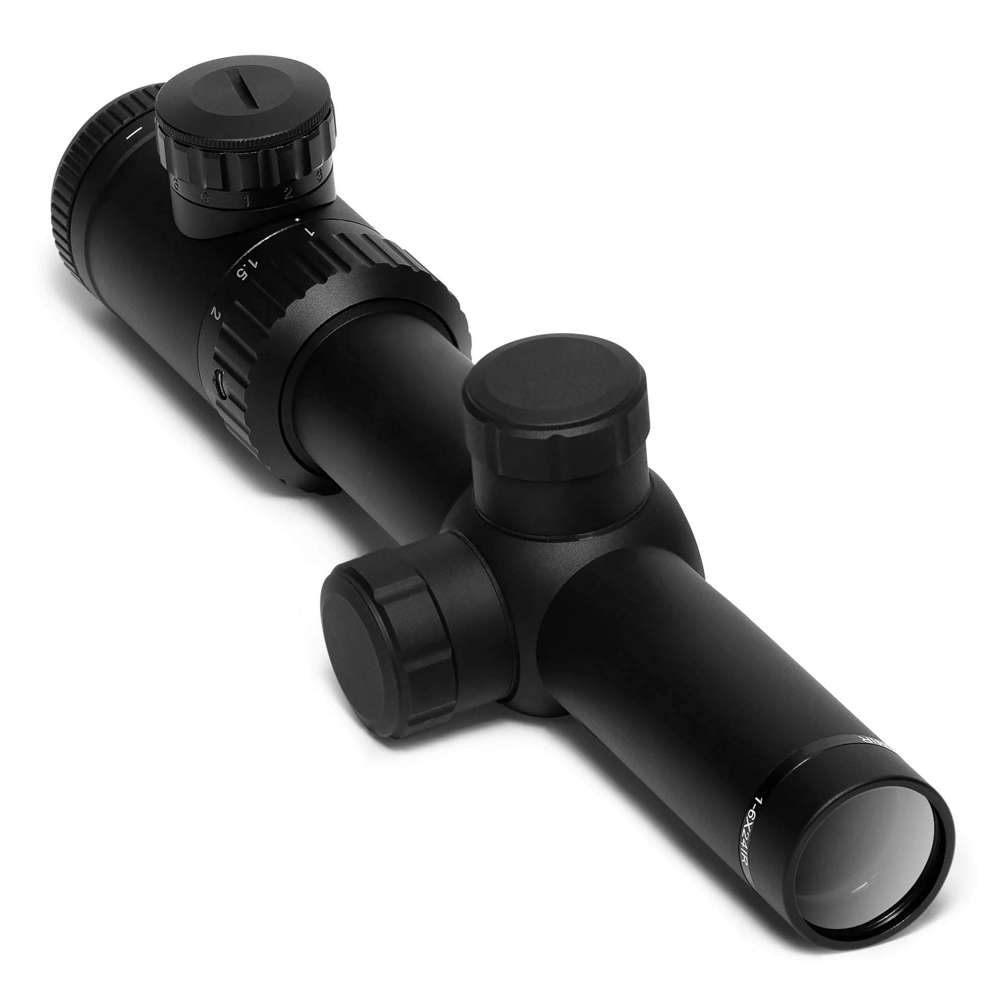 Osprey Global 1-6X24 Scope: Illuminated Rangefinder Reticle Scope, Black