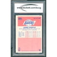 thumbnail image 2 of 1986-87 Fleer #131 James Worthy Rookie Card BGS BCCG 9 Near Mint+, 2 of 2