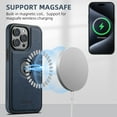 thumbnail image 3 of Allytechgroup Magnetic Protective Bumper Cell Phone Case for Apple iPhone 13 Pro Max, Blue, 3 of 7
