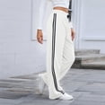 thumbnail image 4 of Pantalones Deportivos de Pierna para Mujer, Informales, de Cintura Alta, Rectos, con Cordón y Bolsillos XXL, 4 of 9