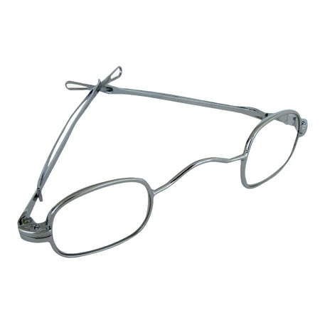 Antique Silver Adjusting Arms Sides Spectacles Eye Glasses Theatre Costume Prop